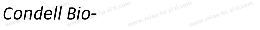 Condell Bio字体转换